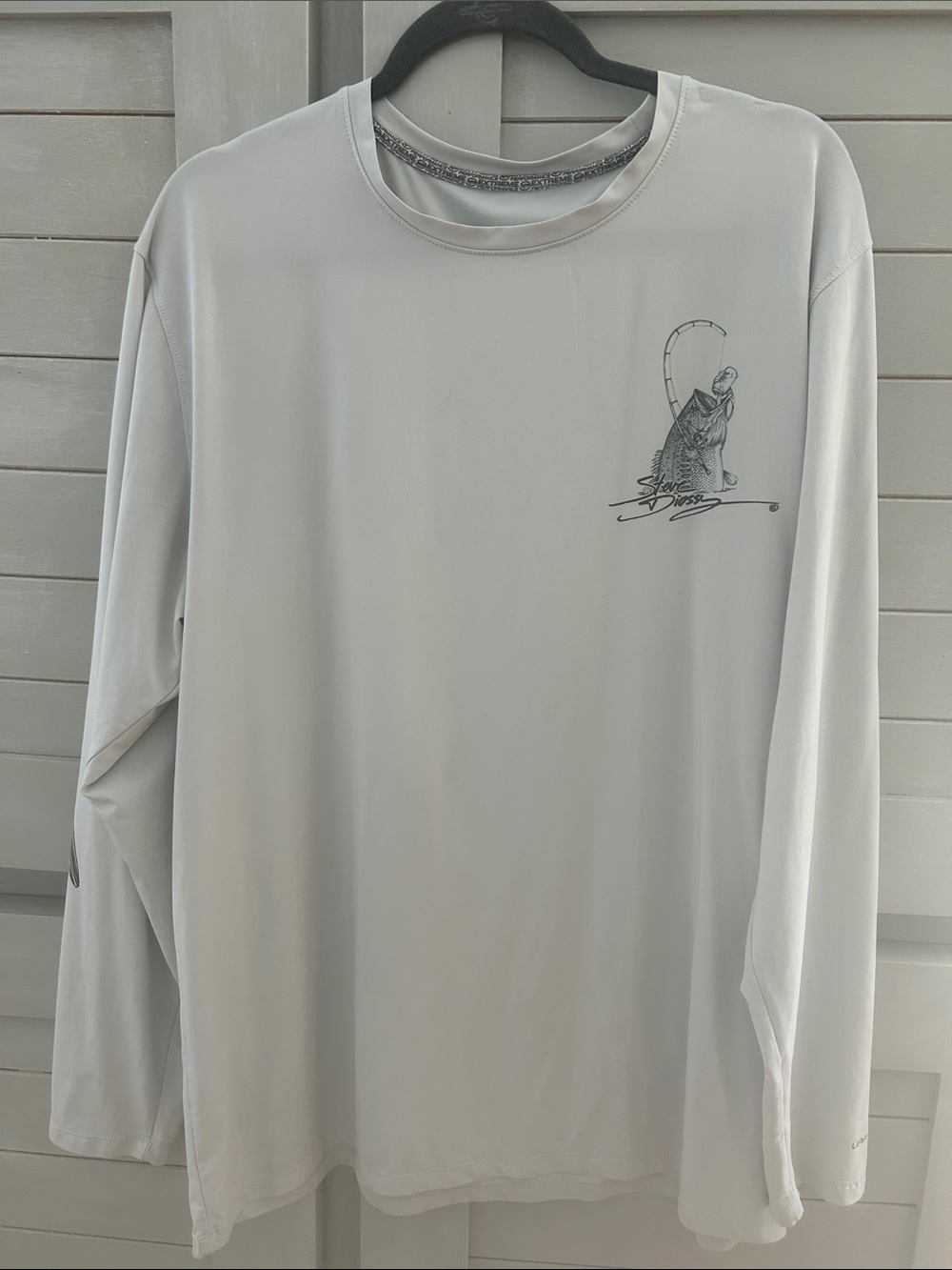 Men's Long-Sleeve Performance Shirt - Light Gray